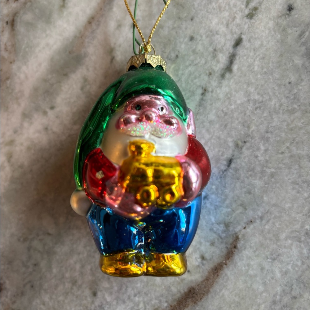 Vintage Christmas Ornament Glass North Pole Elf Thomas Pacconi Museum Series